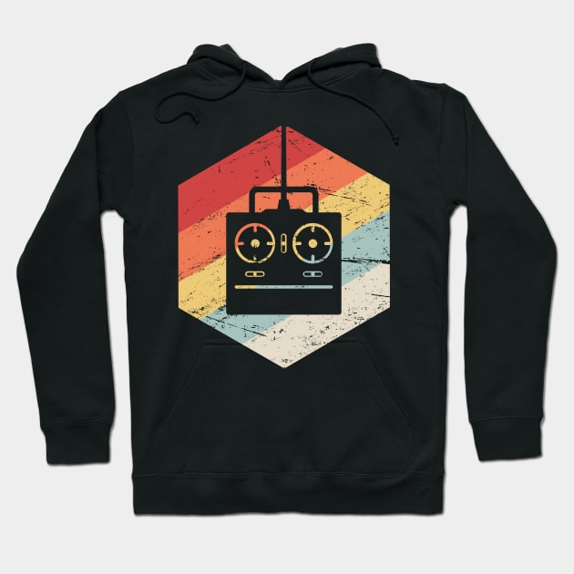 Retro Vintage RC Drone Icon Hoodie by MeatMan